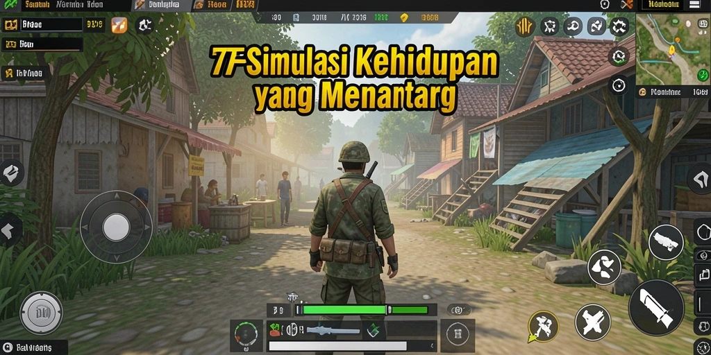 Tampilan gameplay 47F yang menggugah selera dan menarik.