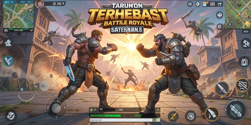 Gameplay seru API36 dalam aksi pertarungan Battle Royale.