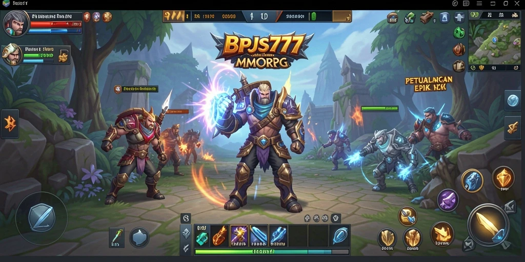 Tampilan gameplay yang mengesankan dalam dunia MMORPG.