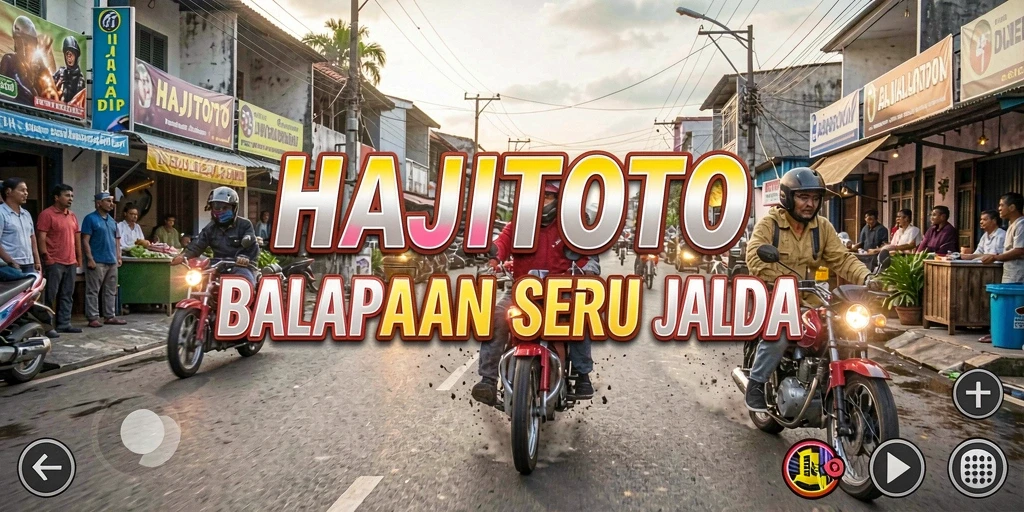 Gameplay balapan seru di HAJITOTO dengan mobil dan lintasan yang menarik.