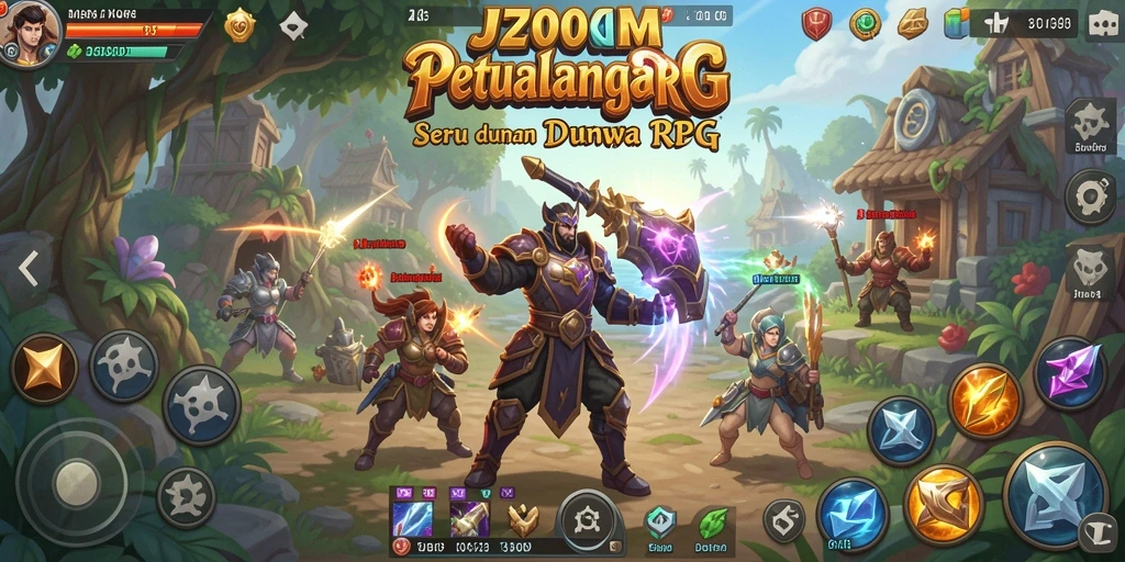 Tampilan gameplay <strong>J200M</strong> yang mendebarkan dalam dunia RPG