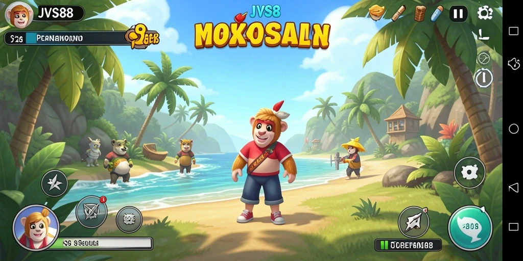 Tampilan menarik dari gameplay JVS88 dengan suasana santai.
