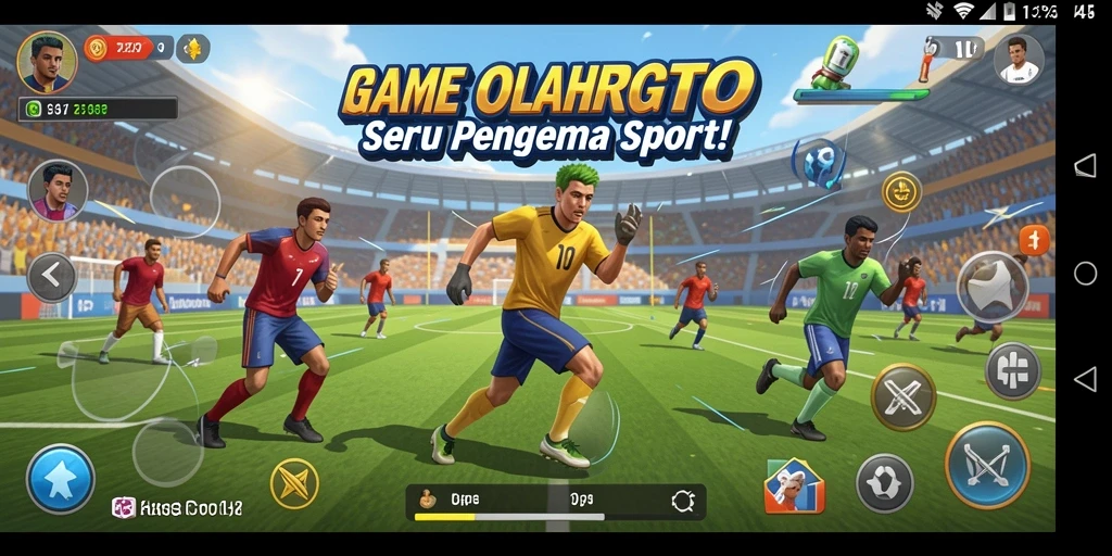 Screenshot KASTOTO yang menampilkan aksi olahraga yang seru.