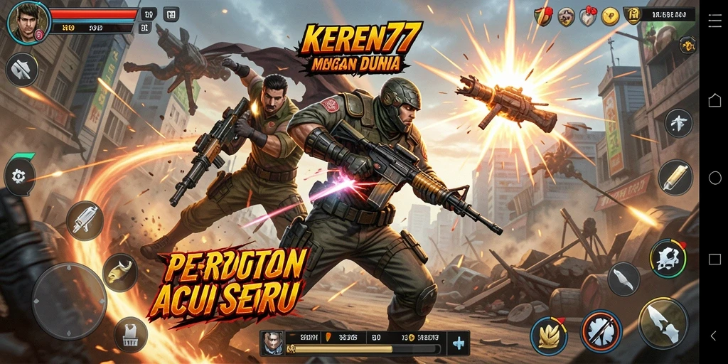 Tampilkan aksi mendebarkan dari KEREN77 dengan karakter unik.