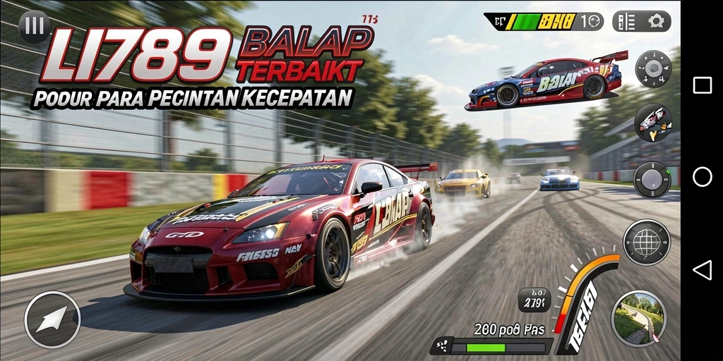 Tampilan screenshot LI789 yang menunjukkan aksi balap mendebarkan dan grafis yang menawan.