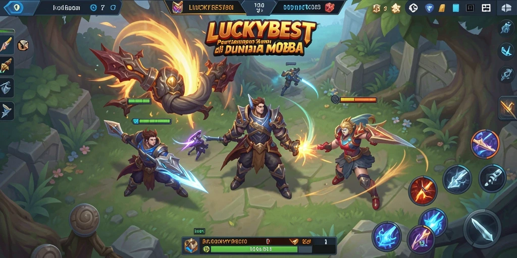 Tampilan epik dari gameplay LUCKYBEST yang menegangkan.