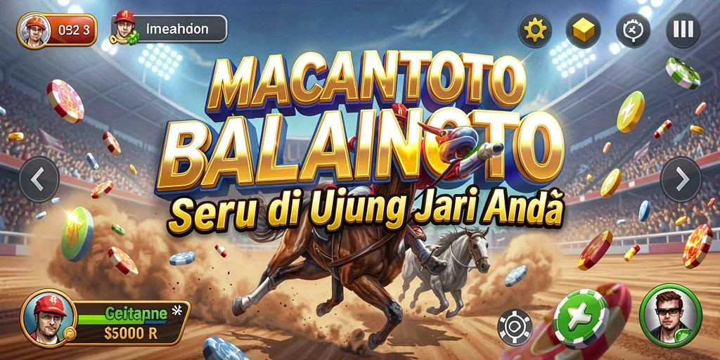 Gameplay Racing seru di MACANTOTO dengan tingkat keseruan yang tinggi.