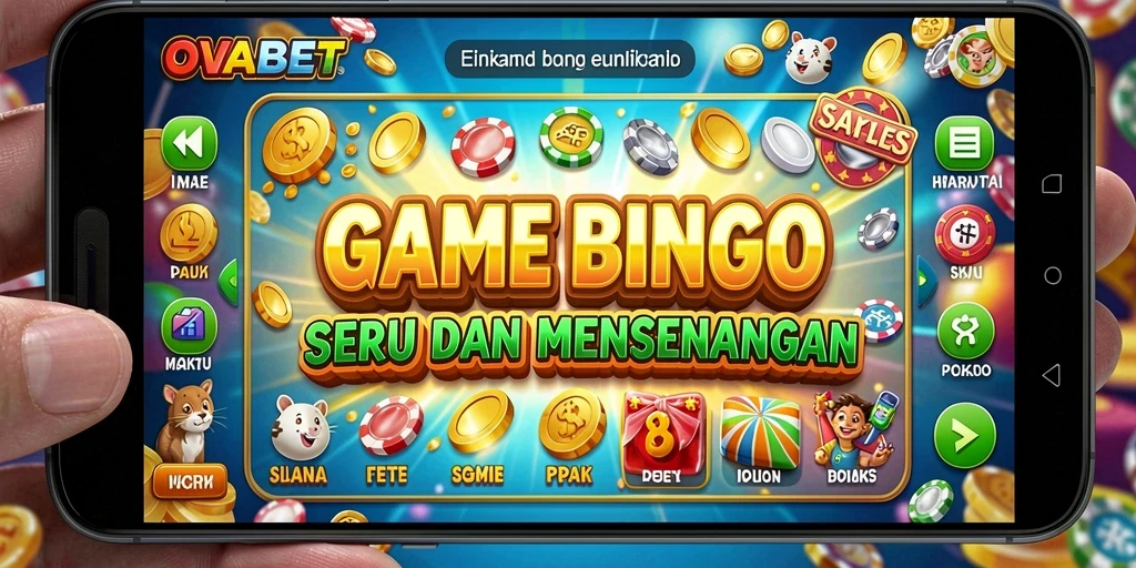 Screenshot gameplay OVABET menampilkan serunya permainan Bingo yang interaktif.