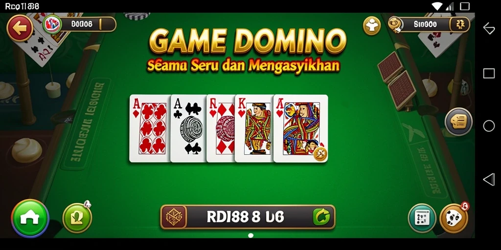 Tampilan gameplay RDI88 yang menarik dalam permainan Domino.