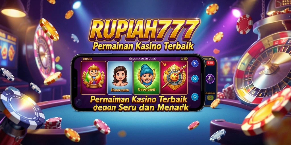 Tampilan gameplay seru RUPIAH777 dalam permainan Kasino.