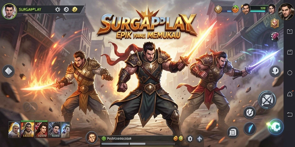 Tampilan menegangkan dari pertempuran di SURGAPLAY.