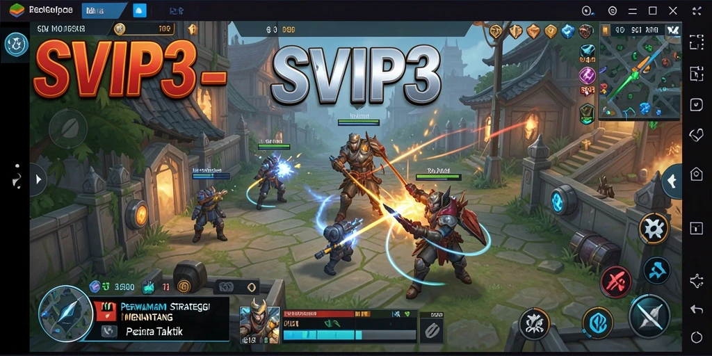 Screenshot SVIP3 menampilkan pertempuran strategis yang mendebarkan.