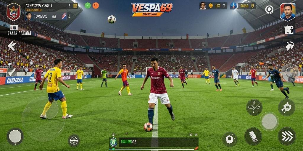 Tampilan gameplay VESPA69 yang seru dan mendebarkan.