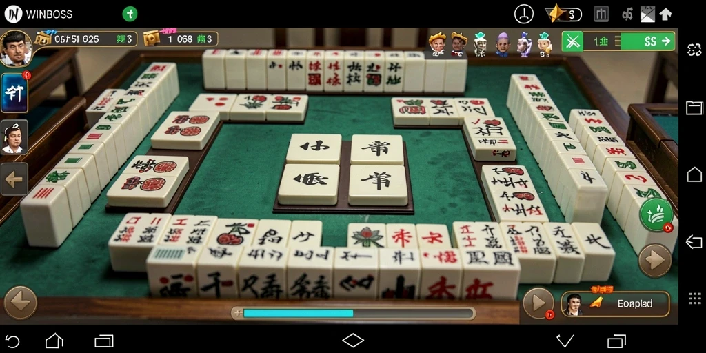 Tampilan gameplay WINBOSS yang menantang dalam permainan Mahjong.