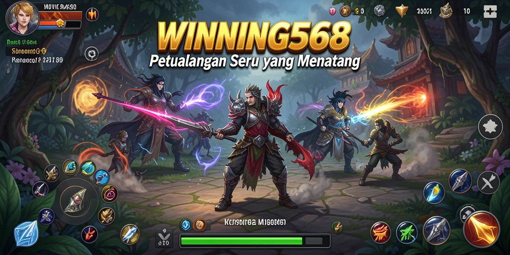 Tampilan gameplay WINNING568 yang penuh petualangan dan eksplorasi.